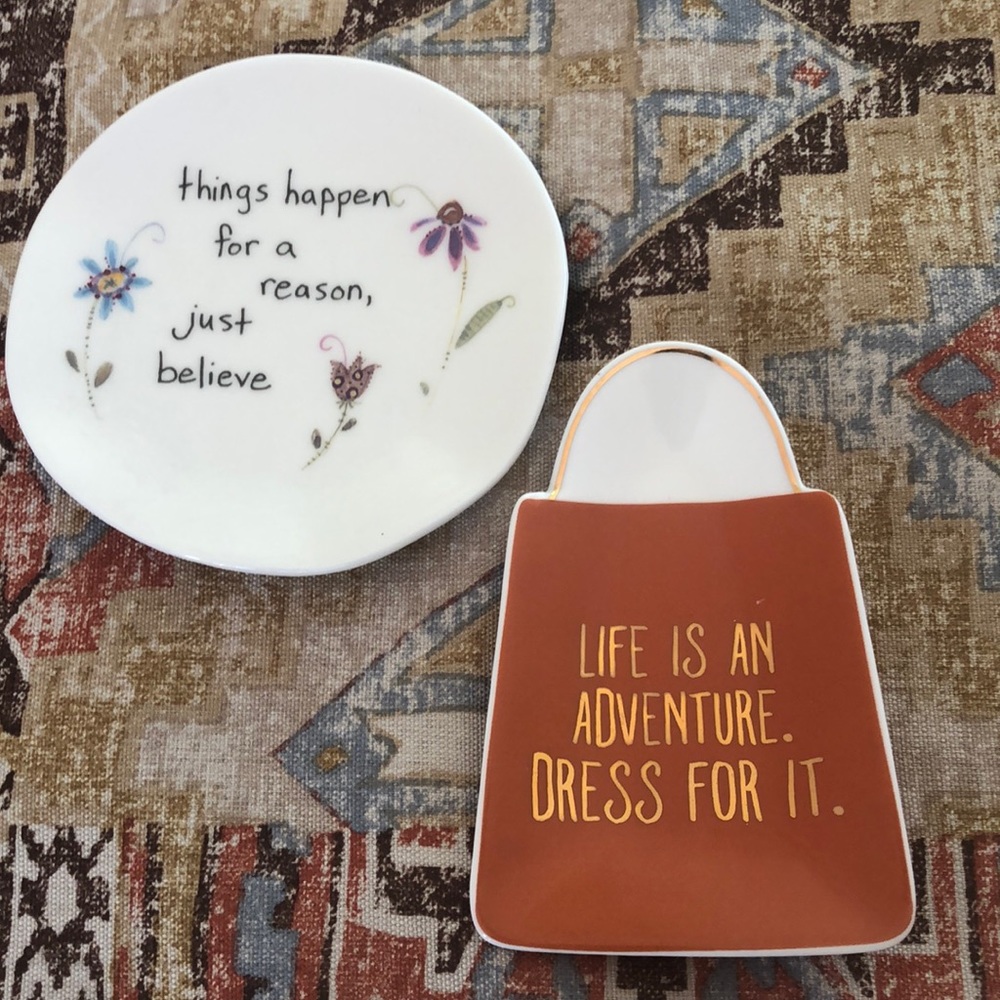 2- inspirational trinket dishes